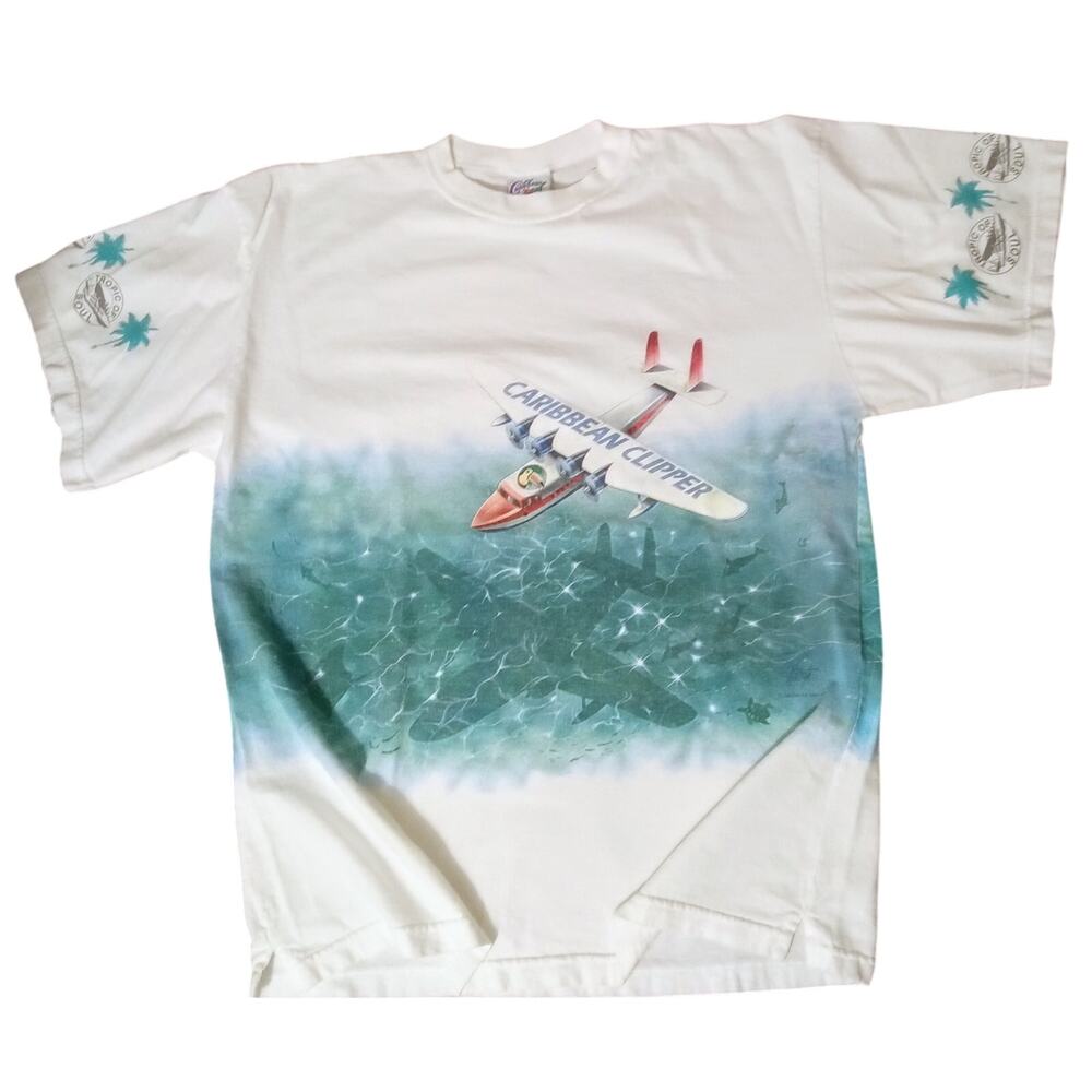 Caribbean Soul Vintage 1991 Tee Caribbean Clipper Wrap Around AOP Graphic OSFA